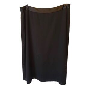 Dana Buchman - Black wool midi skirt (size 10)